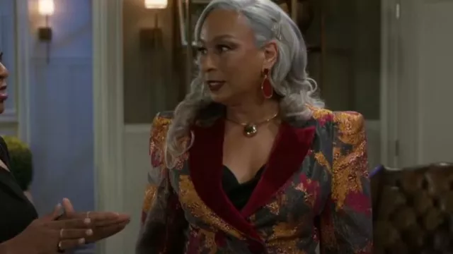 Mango Long Beaded Earrings worn by Anita Dupree (Tamara Tunie) as seen in Beyond the Gates (S01E118)