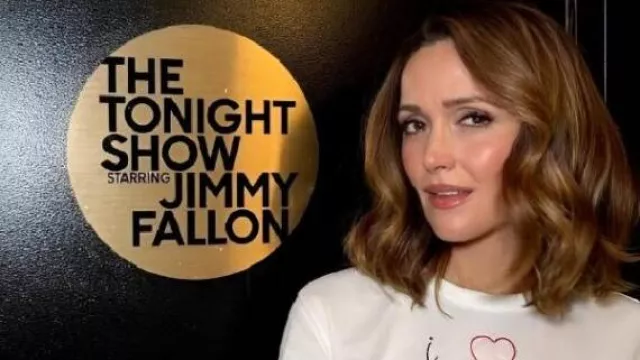 The Tonight Show “I Heart Late Night” Tee worn by Rose Byrne as seen in The Tonight Show with Conan O'Brien
