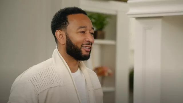 Greg Lauren Off-White GL1 Cardigan worn by John Legend as seen in With Love, Meghan (S02E02)