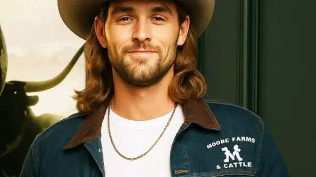 Jesse McBee Denim Jacket worn by (Jesse Mcbee) in The McBee Dynasty: Real American Cowboys (S02) || The McBee Dynasty S02 Jesse McBee Denim Jacket