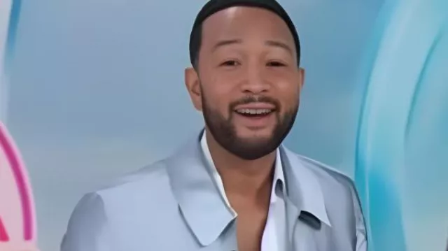 The Today Show John Legend Blue Zip Up Jacket as seen in Today
