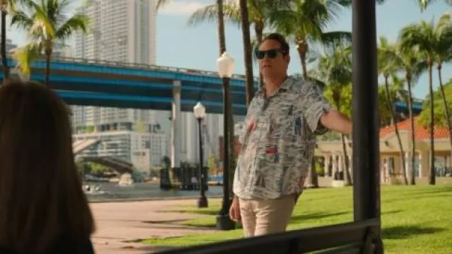 Reyn Spooner Aloha Shirt worn by Andrew Yancy (Vince Vaughn) as seen in Bad Monkey (S01E08)
