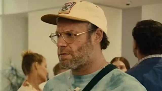 Platonic Green Tie Dye Sweater worn by Will (Seth Rogen) as seen in Platonic (S02E10)