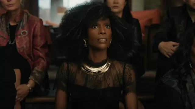 Simkhai Kehlani Lace Bustier Top worn by Aleesha (Zainab Johnson) as seen in Upload (S04E02)