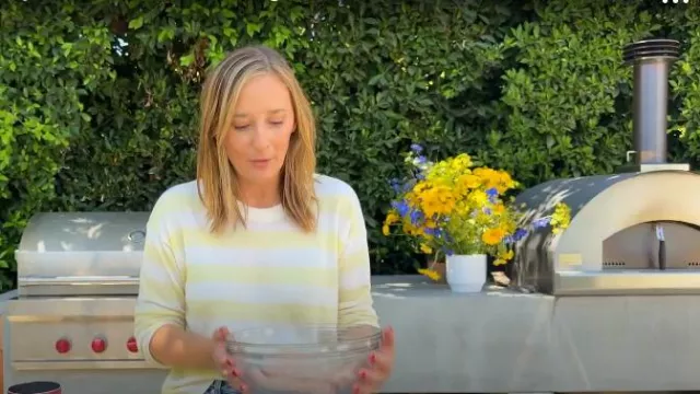 One Grey Day Sloane Cotton Boxy Pullover worn by Gaby Dalkin as seen in Today on September 1, 2025