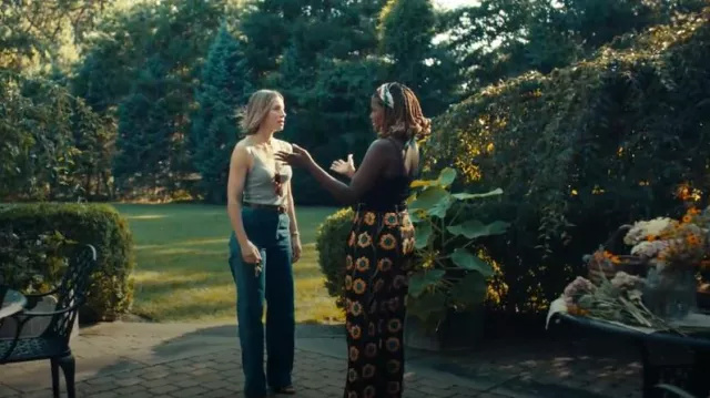 La DoubleJ La Comasca Printed Jersey Pants worn by Janie(Cassandra Freeman) as seen in The Better Sister (S01E04)