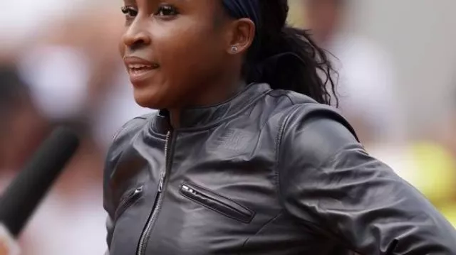 Coco Gauff 2025 Leather Jacket