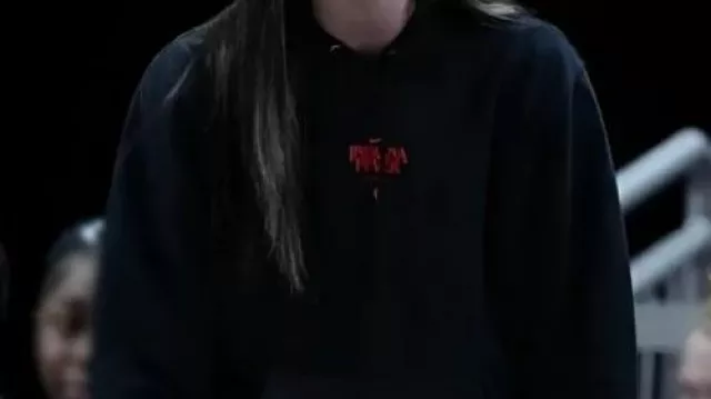 Indiana Fever Stranger Things Black Hoodie worn by Caitlin Clark