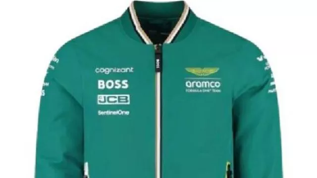 Aston Martin F1 Team 2025 Bomber Jacket worn by Martin O'Neill in the YouTube video Introducing the Aston Martin Formula 1 Team
