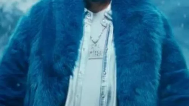 Manteau de Fourrure Bleu porté par Ice Cube dans It’s My Ego