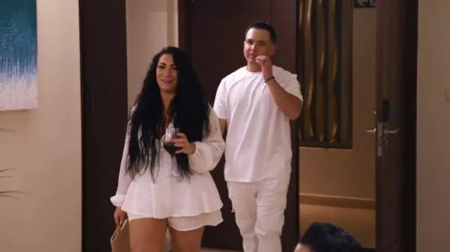 Sprime Casual Short Rompers worn by Deena Nicole Cortese as seen in Jersey Shore: Family Vacation (S08E14)