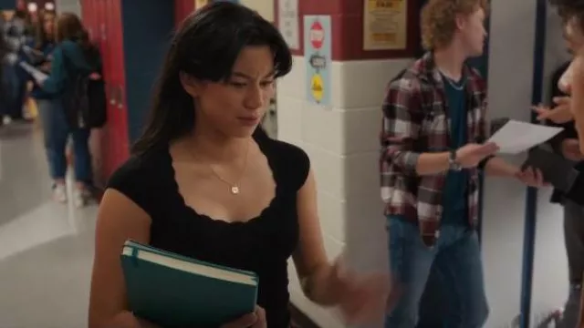 Wilfred Soloist Shortsleeve Sweater worn by Kiley (Mya Lowe) as seen in My Life with the Walter Boys (S02E08)