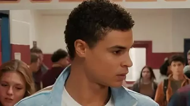 My Life With The Walter Boys S2 Dylan Blue Jacket worn by Dylan (Kolton Stewart) as seen in My Life with the Walter Boys (S02E01)