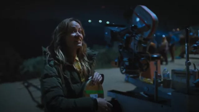 Cloud Shell Long Puffer Long Puffer Jacket worn by Olivia (Olivia Wilde) as seen in The Studio (S01E04)