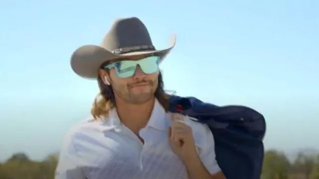 Zumiez Blenders SciFi Dynasty Ice Polarized Sunglasses worn by Jesse McBee as seen in The McBee Dynasty: Real American Cowboys (S02E10)