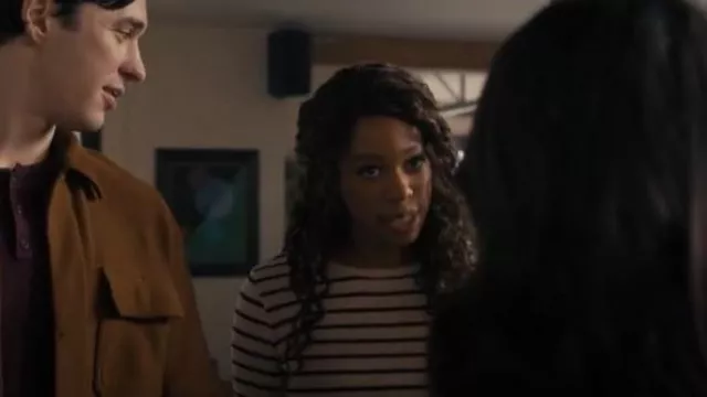Gap Modern Rib Top worn by Suzette Deveraux (Felicia Simone) as seen in Providence Falls (S01E03)