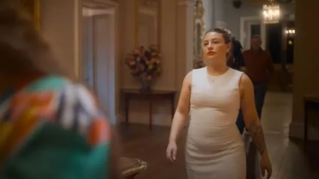 Mini vestido Meshki Angela Textured Boucle usado por Emma como se ve en The Inheritance (S01E03)