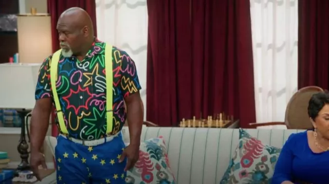 Royal and Awesome Eurostar Plus Twos worn by David Mann as seen in Tyler Perry's Assisted Living (S05E05)
