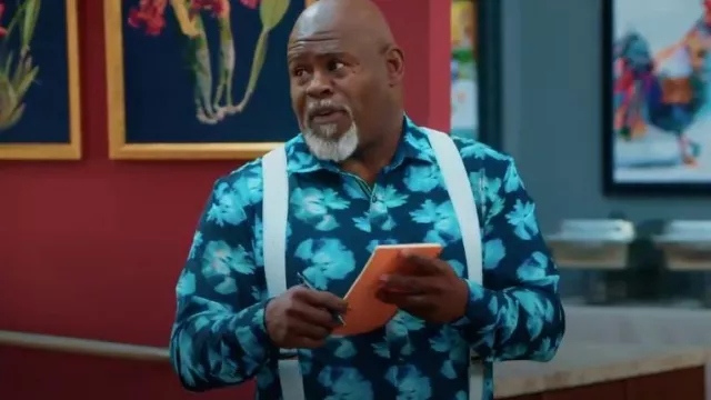 Society of Threads Button Down Shirt worn by David Mann as seen in Tyler Perry's Assisted Living (S05E18)