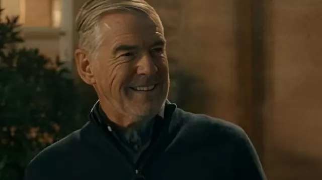 Pierce Brosnan Mobland 2025 Sweater worn by Conrad Harrigan (Pierce Brosnan) as seen in MobLand
