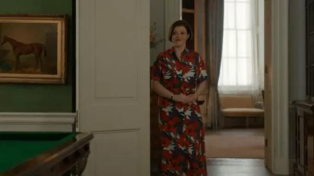 A.P.C. Drew New Dress worn by Pensy (Georgie Henley) as seen in The Diplomat (S02E06)