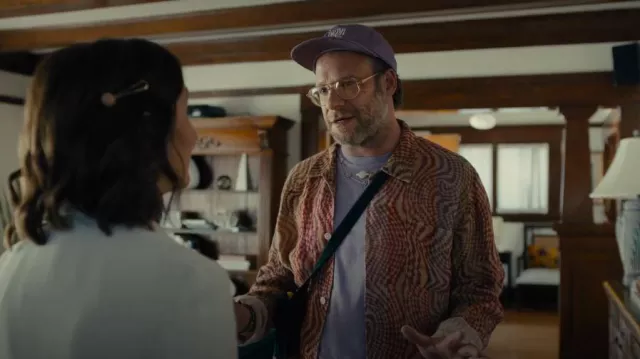 Goat Brain Dead Scripture Trucker Hat worn by Will (Seth Rogen) as seen in Platonic (S02E07)