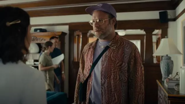 Our Legacy Jazz Hypnosis Button Up Shirt worn by Will (Seth Rogen) as seen in Platonic (S02E07)