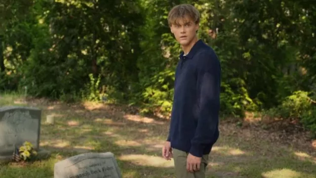 Corridor Cotton Polo Sweater worn by Conrad Fisher (Christopher Briney) as seen in The Summer I Turned Pretty (S03E10)