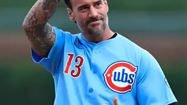CM Punk Chicago Cubs 2025 Maillot Bleu