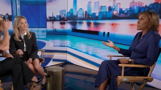 Diane von Furstenberg Sana Robe portée par Robin Roberts vue dans Good Morning America le 15 septembre 2025