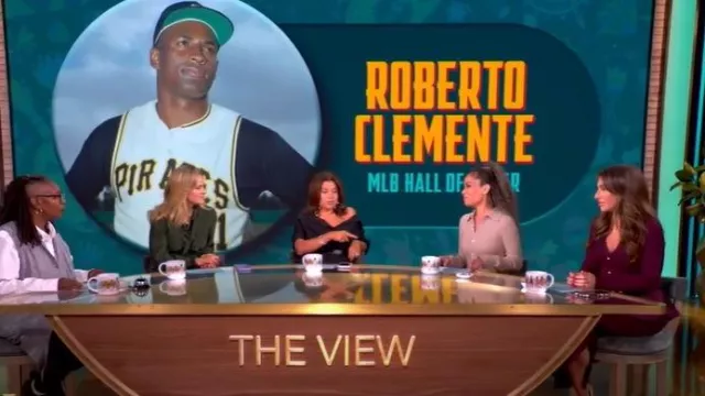 Cara Cara Jocelyn Jupe portée par Alyssa Farah Griffin comme on le voit dans The View le 15 septembre 2025