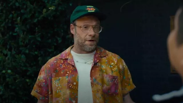 Corridor Tiger Lily Camp Collar Printed Lyocell Shirt worn by Will (Seth Rogen) as seen in Platonic (S02E08)