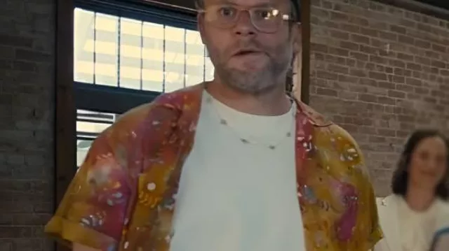 Platonic S02 Seth Rogen Printed Short Sleeve Shirt worn by Will (Seth Rogen) in Platonic (S02)