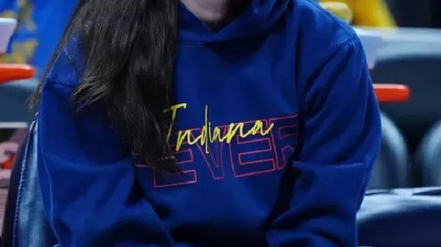 Sudadera con capucha Caitlin Clark Indiana Fever Blue