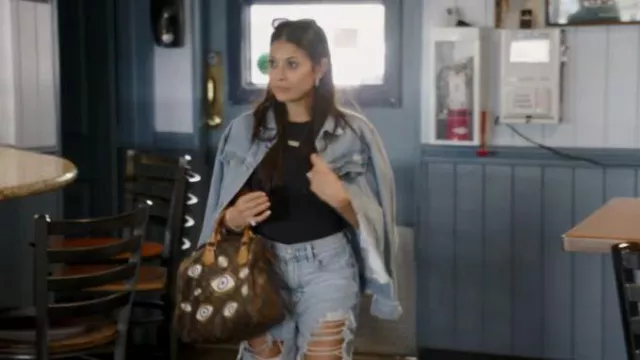 Louis Vuitton Nouveau sac vintage Evil Eye porté par Loren Brovarnik comme on le voit dans 90 Day Fiancé : Happily Ever After (S09E11)