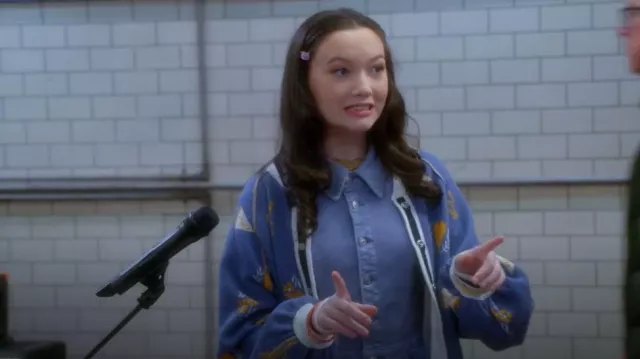 Free People Dylan Cardigan worn by Tulip (Ruby Marino) as seen in Electric Bloom (S01E02)