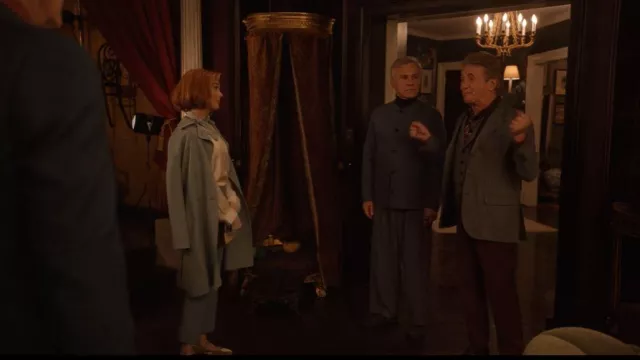 Aeyde Uma Velvet Mary Jane Ballet Flat porté par Camila White (Renée Zellweger) comme on le voit dans Only Murders in the Building (S05E04)