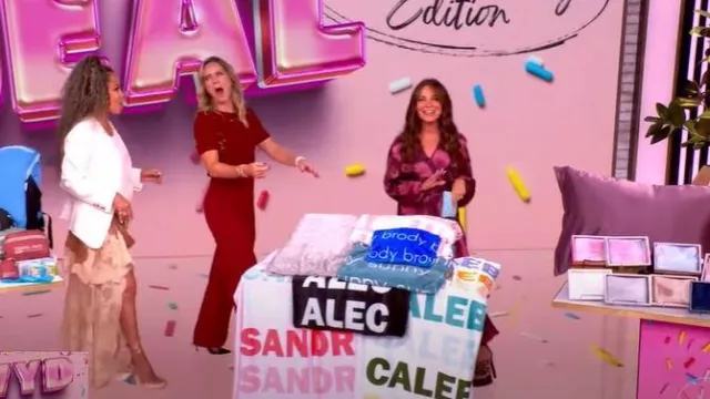 Christian Louboutin Cassia Lace-Up Slingback Pump worn by Sunny Hostin as seen in The View on September 17, 2025