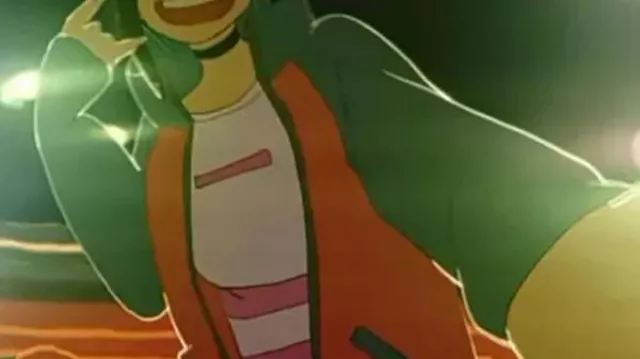 Dandadan S02 Momo Ayase Veste Rouge portée par Momo Ayase (voix) (Shion Wakayama) dans Dan Da Dan (S01)