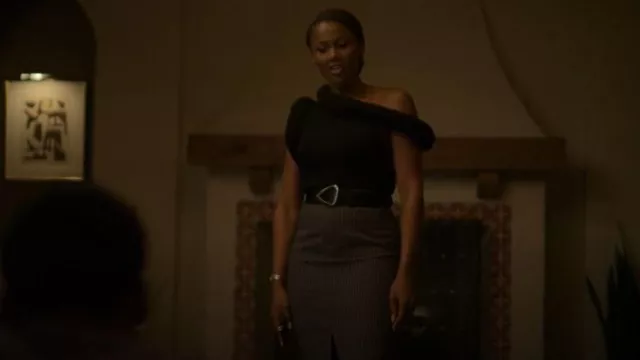 Isabel Marant Idiani Leather Belt worn by Jax Stewart (Emayatzy Corinealdi) as seen in Reasonable Doubt (S03E02)