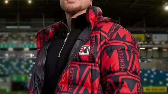 Paddy Donovan Face Off IBF World Title Fight Red Black Puffer Jacket