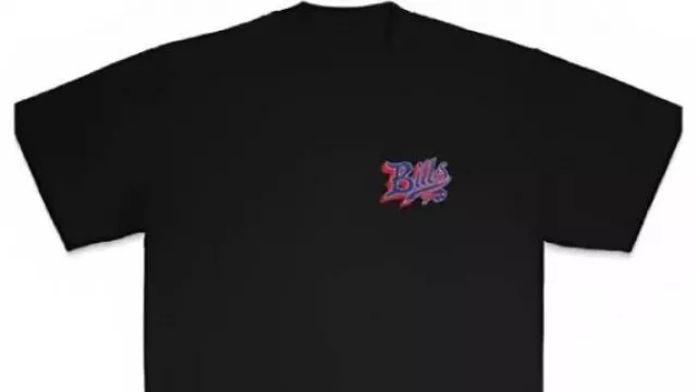 Camiseta Pro Script Negra Born x Raised de los Buffalo Bills usada por Leonard Johnson en ¿Pueden los Chiefs REALMENTE vencer a los Buffalo Bills? | Una sesión de preguntas y respuestas con Carrington Harrison