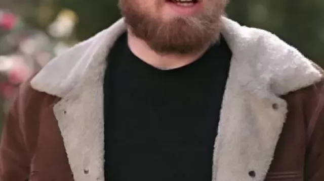 Ethan Plath Suede Sherpa Jacket worn by Self (Ethan Plath) in Welcome to Plathville (S07)