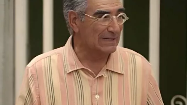 The Reluctant Traveler Eugene Levy Striped Shirt worn by Self - Host (Eugene Levy) in The Reluctant Traveler with Eugene Levy (S02)