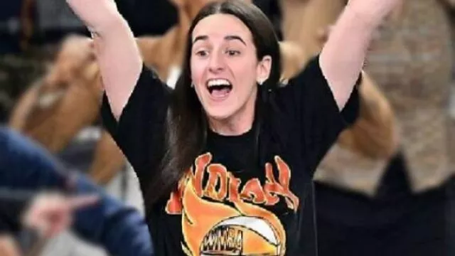 Camiseta gráfica negra de Indiana Fever de los playoffs de la WNBA usada por Caitlin Clark en Indiana Fever vs. Atlanta Dream | RESUMEN COMPLETO DEL JUEGO | septiembre 18, 2025