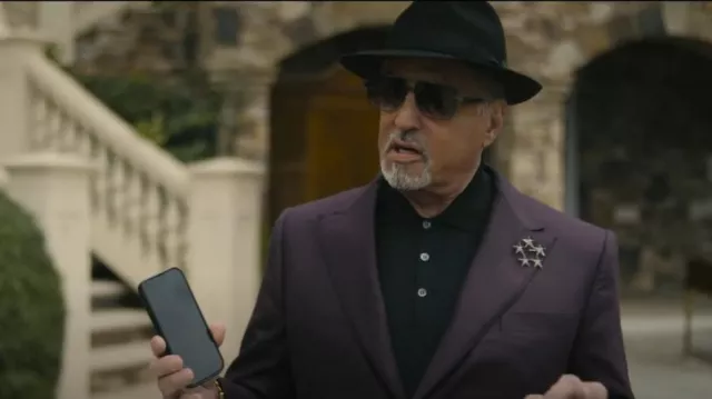 Hugo Boss Men’s Jeckson Separate Suit Jacket porté par Dwight 'The General' Manfredi (Sylvester Stallone) tel qu’on le voit dans Tulsa King (S03E01)