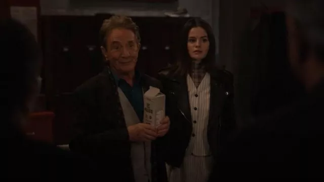 Loulou de Saison Vanua Pin-Stripe Vest worn by Mabel Mora (Selena Gomez) as seen in Only Murders in the Building (S05E05)