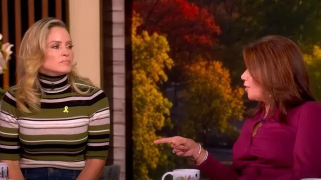 Jennifer Miller Textured Pearl Top Earrings worn by Ana Navarro as seen in The View on  September 22, 2025