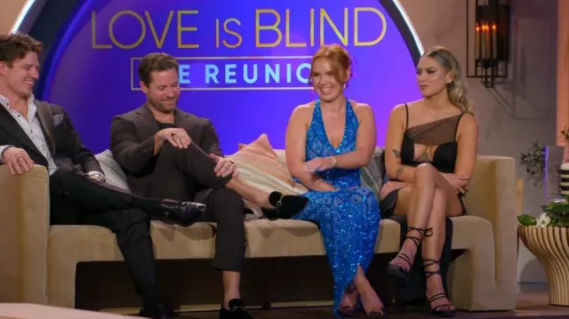 Bella Barnett Slip Dress Sexy Mesh Dress worn by Madison Errichiello as seen in Love Is Blind (S08E14)
