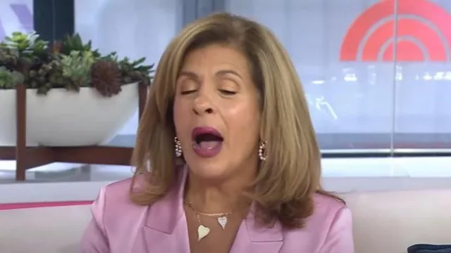 Jennifer Miller Pearl Hoop Earrings worn by Hoda Kotb as seen in Today on September 23, 2025